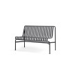 HAY PALISSADE DINING BENCH W/O ARMREST - ANTHRACITE