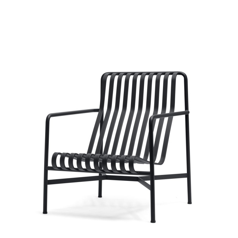 PALISSADE HIGH LOUNGE CHAIR - ANTRACIET