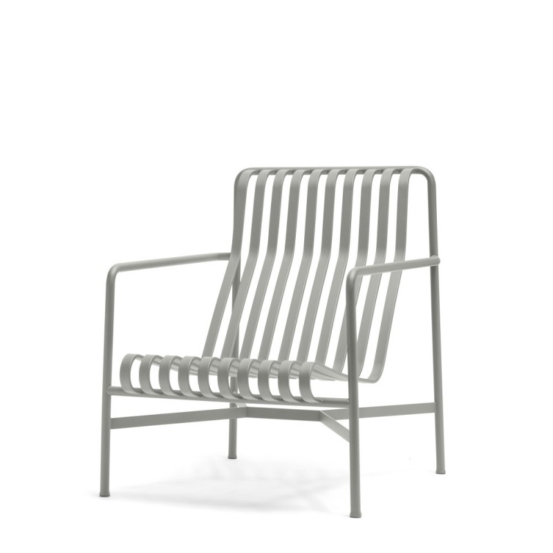 PALISSADE HIGH LOUNGE CHAIR - GRIS CLAIR