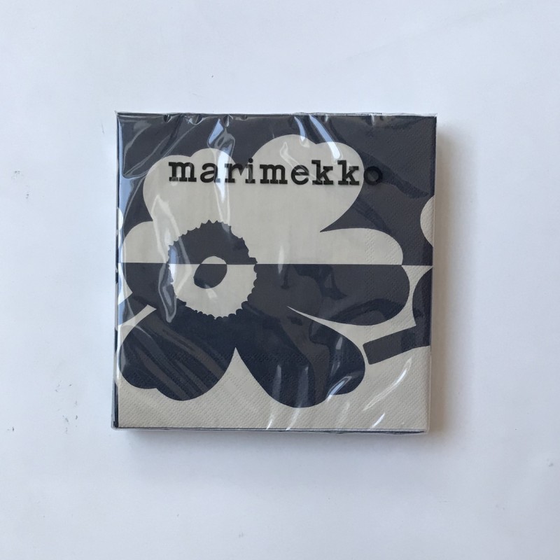 MARIMEKKO SERVIETTE EN PAPIER - GRAND - SUUR UNIKKO LIN/BLEU