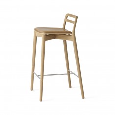 VIPP CABIN COUNTER CHAIR OAK/SAND LEATHER