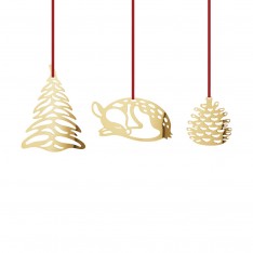 CHRISTMAS DECO SET 2013 - GOLD PLATED BRASS