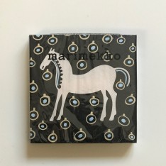 MARIMEKKO SERVIETTE EN PAPIER - GRAND - MUSTA TAMMA BRUN