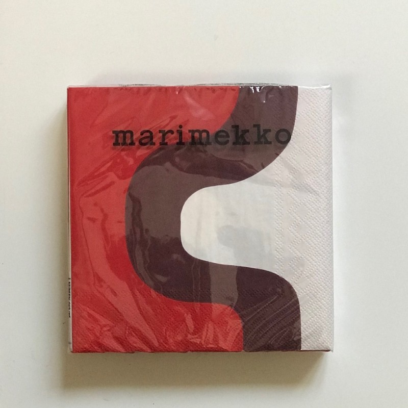 MARIMEKKO PAPER NAPKIN - LARGE - SEIREENI DARK RED