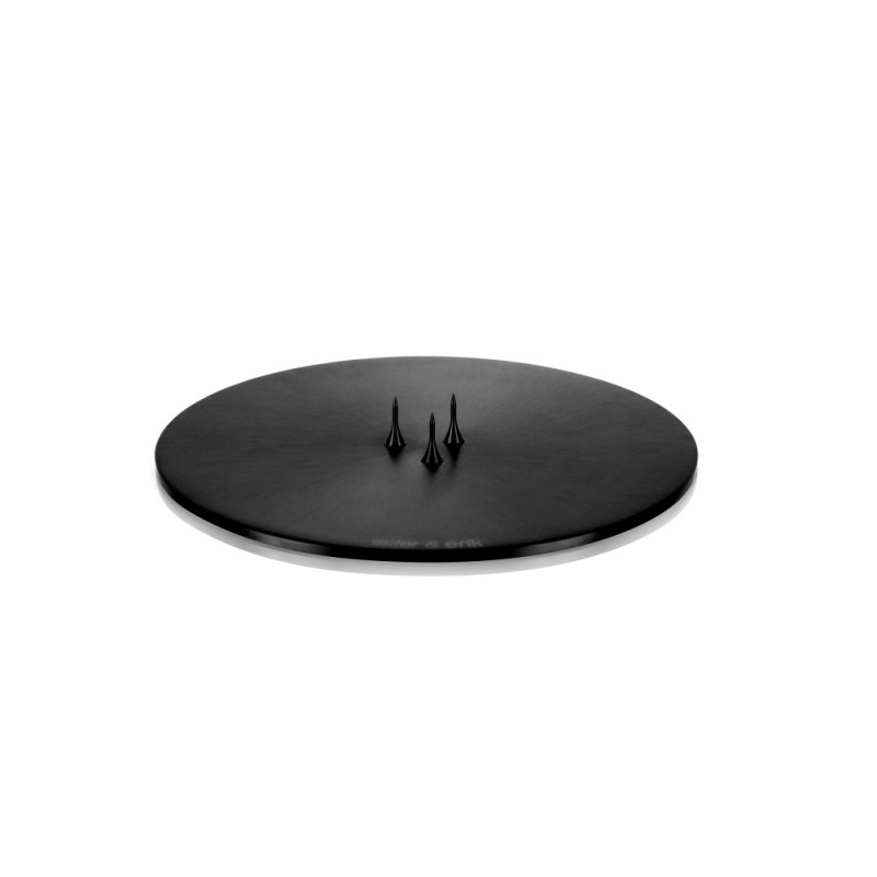 CANDLE PLATE - S - MATT BLACK