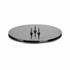 CANDLE PLATE - S - SHINY BLACK