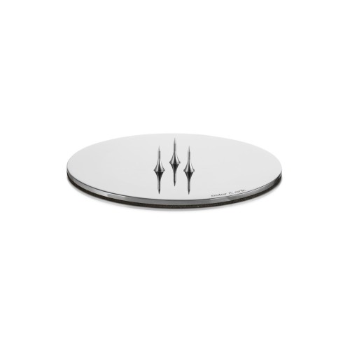 CANDLE PLATE - S - SHINY SILVER