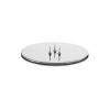 CANDLE PLATE - S - SHINY SILVER