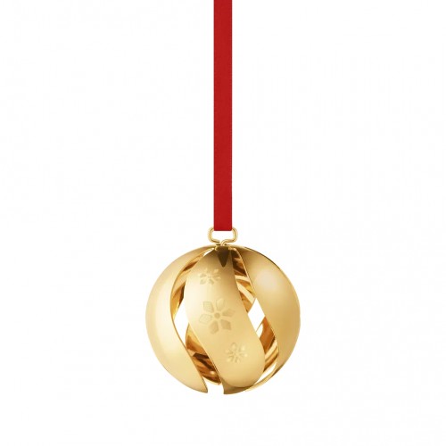 CHRISTMAS BALL 2024 - GOLD PLATED BRASS