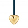 CHRISTMAS HEART 2024 - GOLD PLATED BRASS