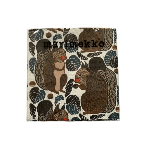 MARIMEKKO PAPER NAPKIN - LARGE - PEURA BROWN