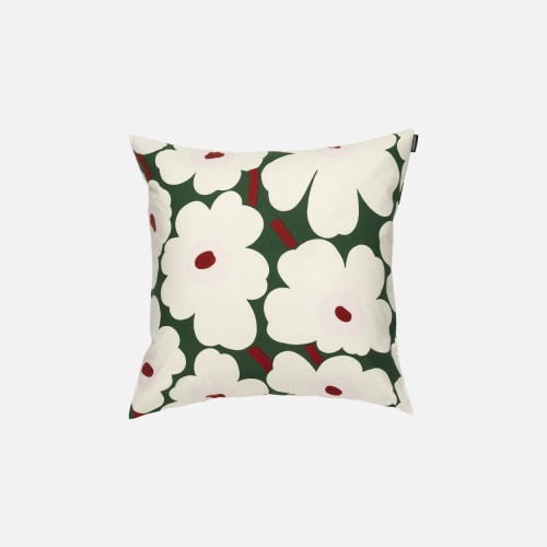 HOUSSE DE COUSSIN UNIKKO 50X50CM VERT/ROSE