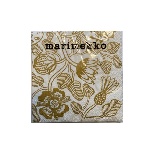 MARIMEKKO PAPIEREN SERVET - GROOT - TIARA GOUD