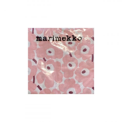 MARIMEKKO PAPER NAPKIN - LARGE - MINI UNIKKO LIGHT PINK