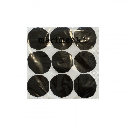 MARIMEKKO PAPER NAPKIN - LARGE - KIVET BLACK WHITE