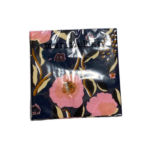 MARIMEKKO SERVIETTE EN PAPIER - GRAND - ROSARIUM BLEU ROSE