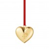 CHRISTMAS HEART 2025 - GOLD PLATED BRASS