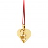 CHRISTMAS HEART 2025 3D - GOLD PLATED BRASS