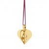 CHRISTMAS HEART 2025 3D - GOLD PLATED BRASS