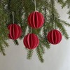 BOULES DE NOËL LOVI 6CM- 6pcs ROUGE VIF