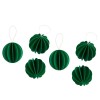 BOULES DE NOËL LOVI 4CM- 6/paquet VERT FONCE