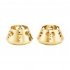 TEALIGHT LANTERNS 2PCS - GOLD PLATED BRASS