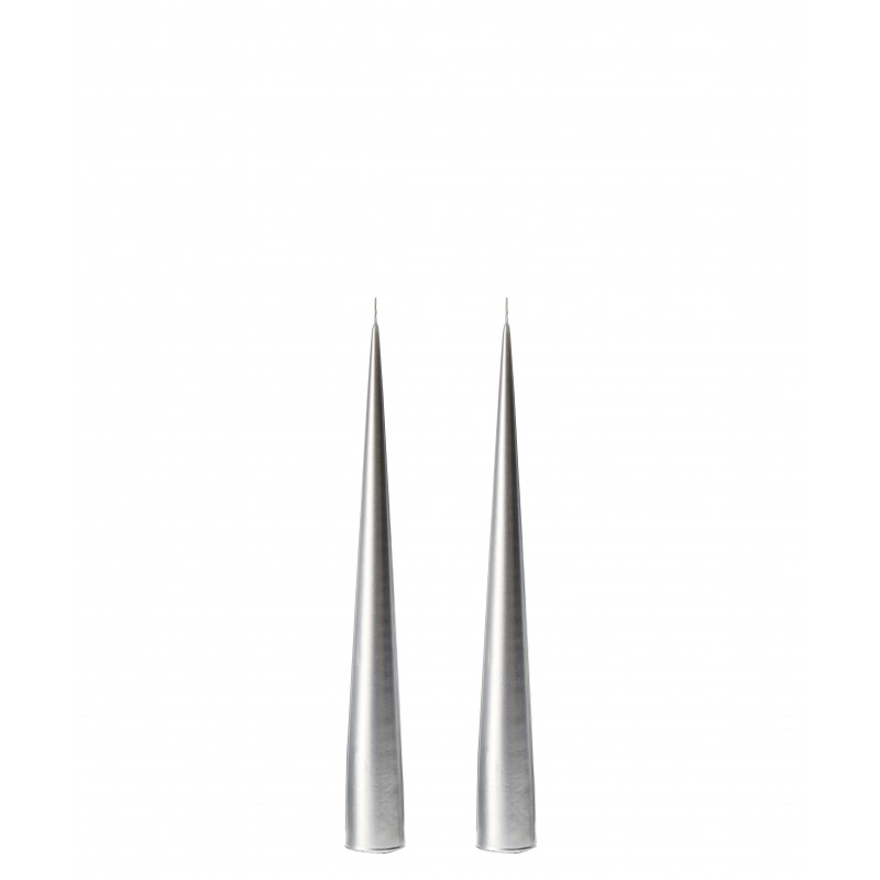 BOUGIE CONIQUE - S - ARGENT