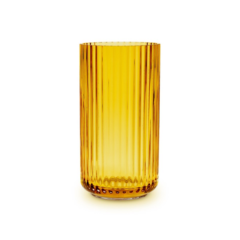 LYNGBY VAAS 20.5CM AMBER