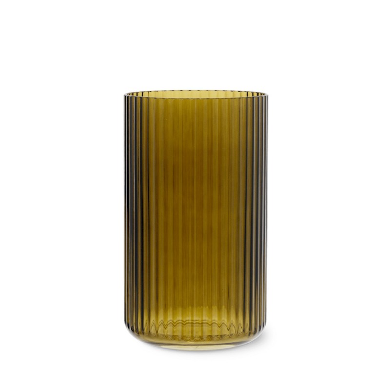 LYNGBY VAAS 25CM OLIVE GREEN