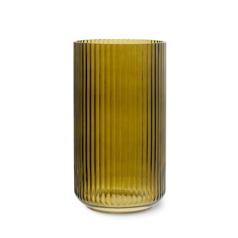LYNGBY VASE 31CM OLIVE GREEN