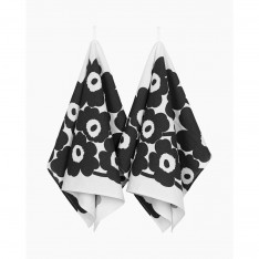 MARIMEKKO UNIKKO TEA TOWEL SET BLACK