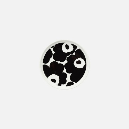 OIVA/UNIKKO PLATE 13,5CM BLACK/WHITE