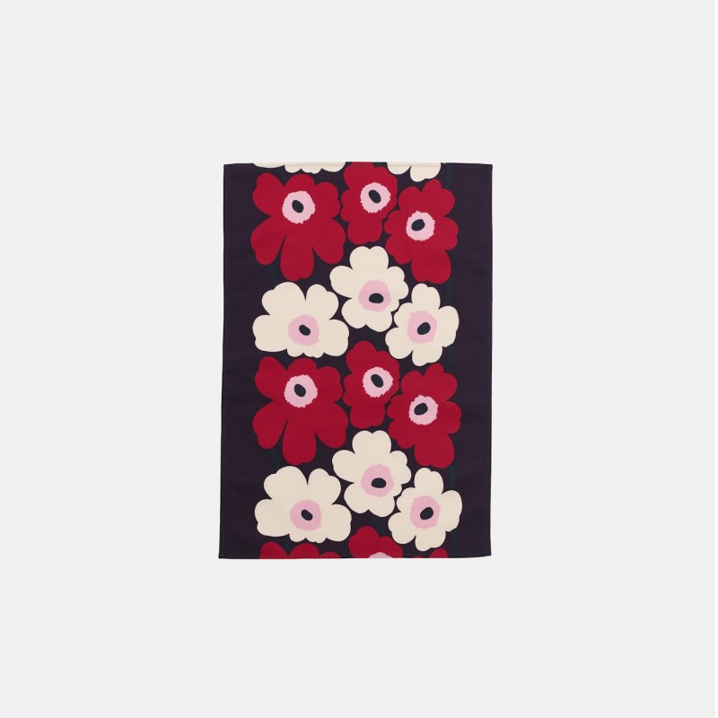 UNIKKO KEUKENHANDDOEK ROOD ROSE BORDEAUX