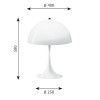 LOUIS POULSEN PANTHELLA TABLE LAMP