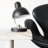 SWAN CHAIR CUIR CLASSIQUE NOIR