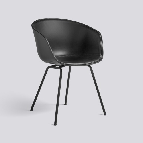 AAC 26 CHAIR FRONT LEATHER BLACK