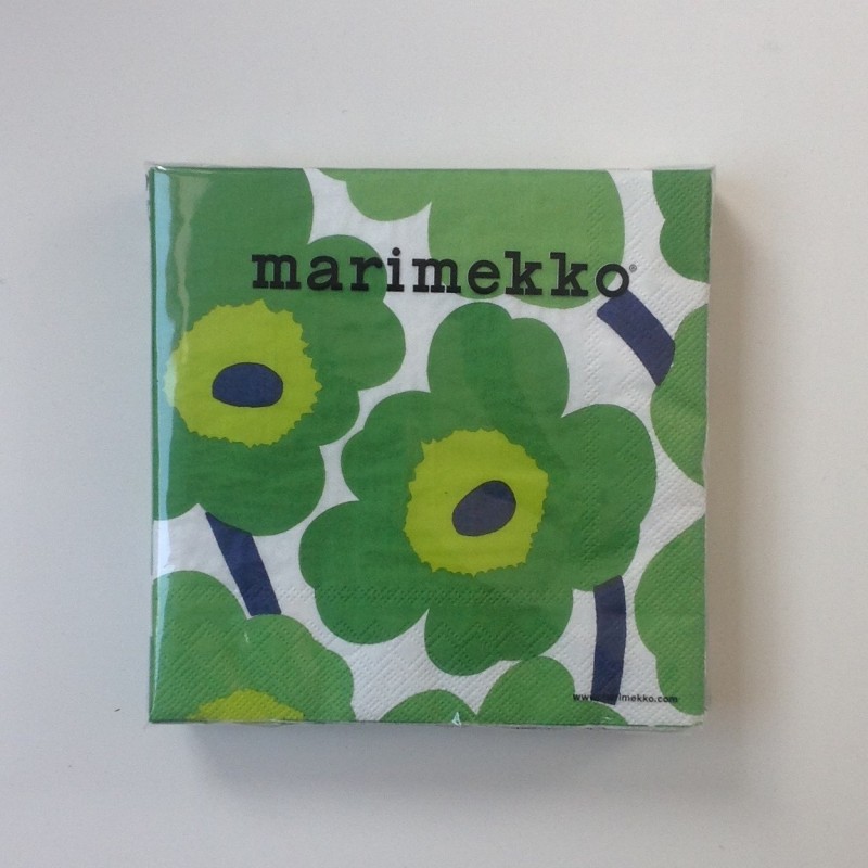 MARIMEKKO PAPIEREN SERVET - GROOT - UNIKKO GROEN