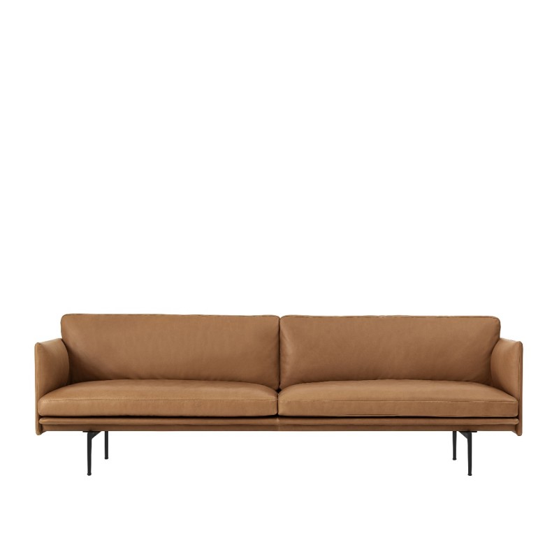 OUTLINE SOFA 3-SEATER - LEATHER