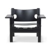 FREDERICIA SPANISH CHAIR CUIR NOIR