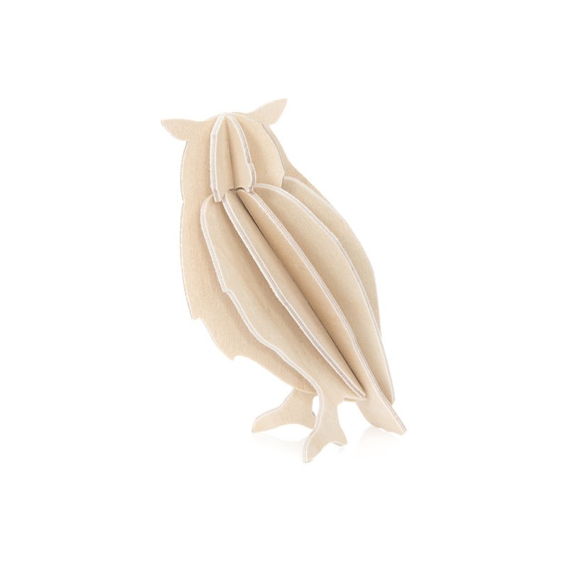 HIBOU LOVI 9,5 CM NATURE