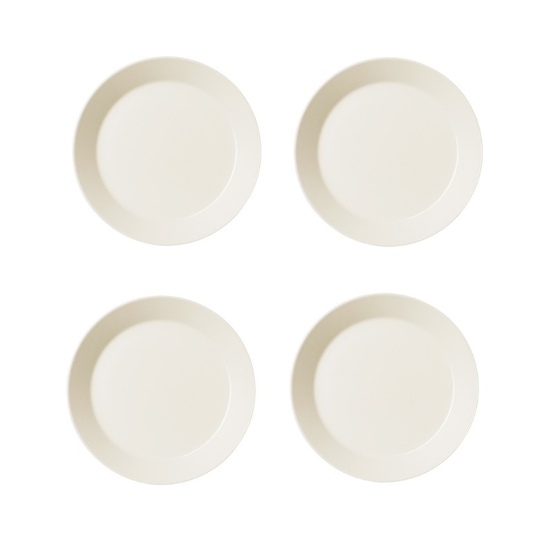 TEEMA PLATE 21CM SET- 4 PCS WHITE