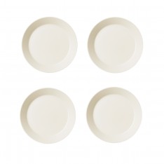 TEEMA PLATE 21CM SET- 4 PCS WHITE