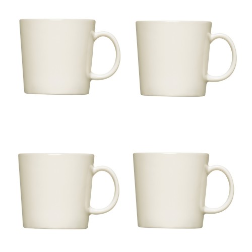 TEEMA TASSE 3DL SET - 4PCS BLANC