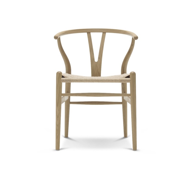 CH24 OAK SOAPED WISHBONE CHAIR