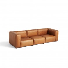 HAY MAGS SOFT SOFA 3 PLACES - CUIR SILK 0250(COMBI 1)