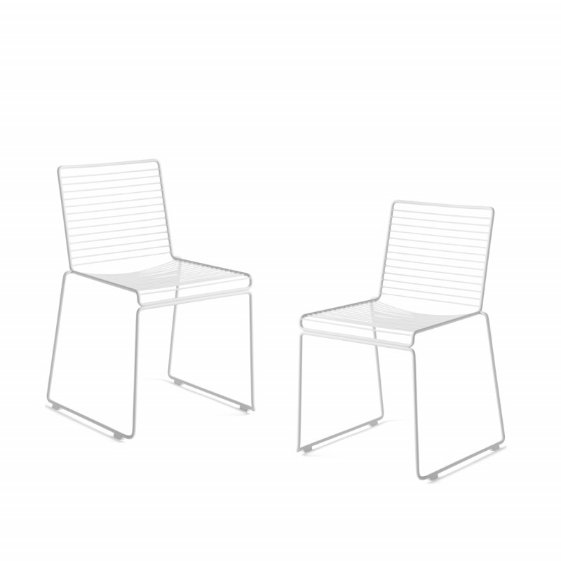 HEE DINING CHAIR - 2PCS WHITE