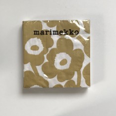 MARIMEKKO PAPER NAPKIN - LARGE - UNIKKO WHITE GOLD