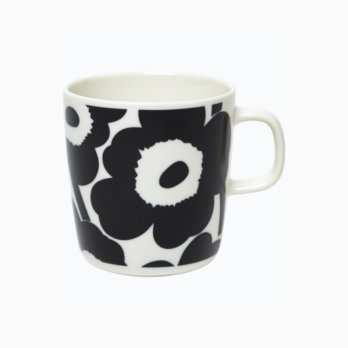 OIVA/UNIKKO MUG 4DL BLACK/WHITE