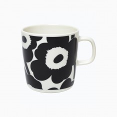 MARIMEKKO TASSE À CAFÉ OIVA/UNIKKO 4DL NOIR/BLANC